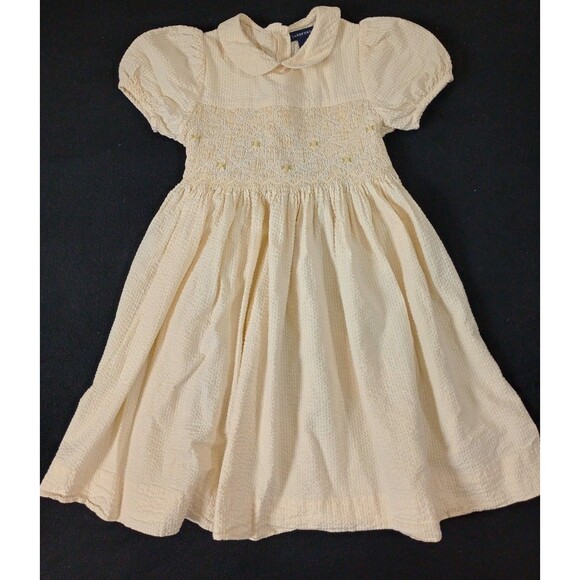 Land's End Yellow Gingham Dress Size 7 - Picture 3 of 9